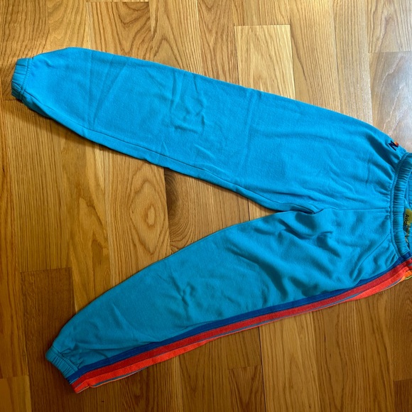 Blue Leggings with Rainbow Stripe - Picture 2 of 2